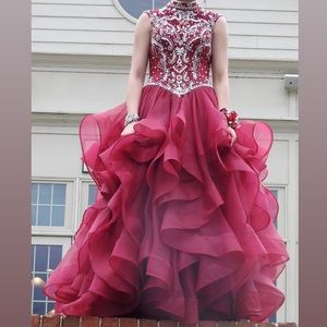 Burgundy Prom Dress